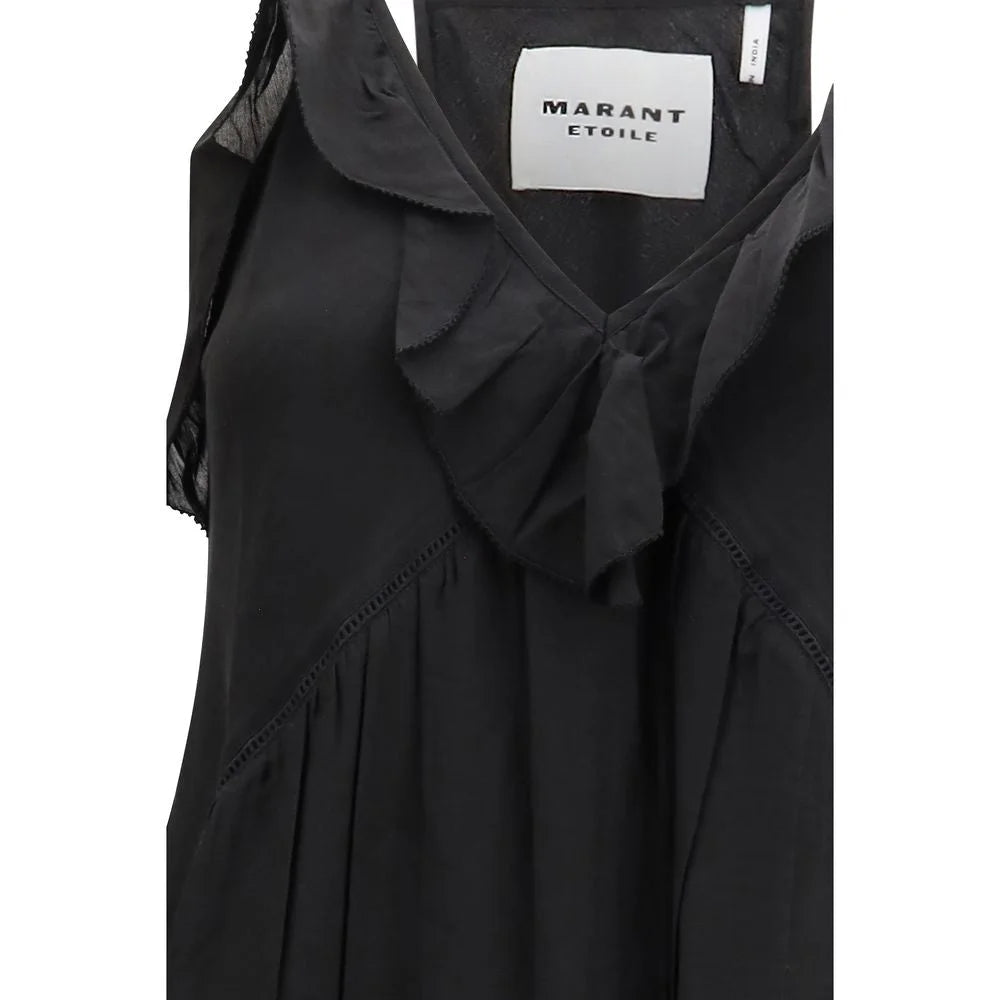 Marant Etoile Black Cotton Casual Dress
