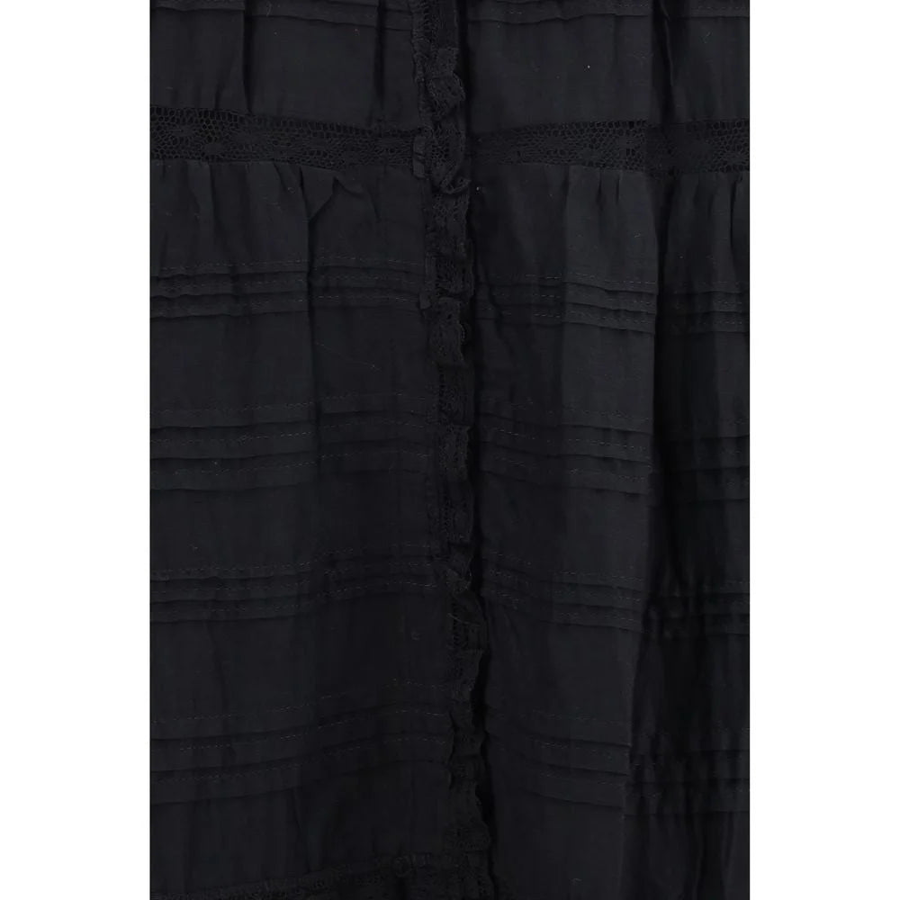 Marant Etoile Schwarzes Baumwoll-Kleid