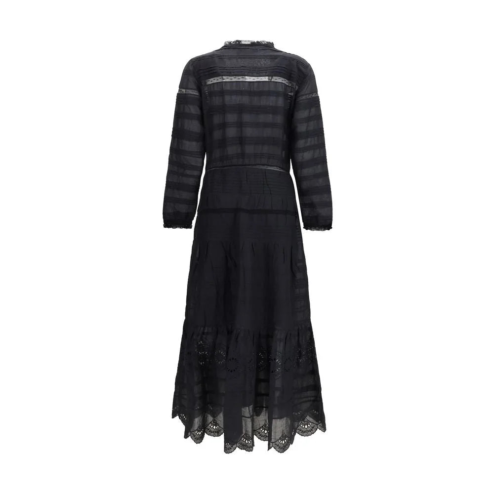Marant Etoile Sort Bomuld Casual Kjole