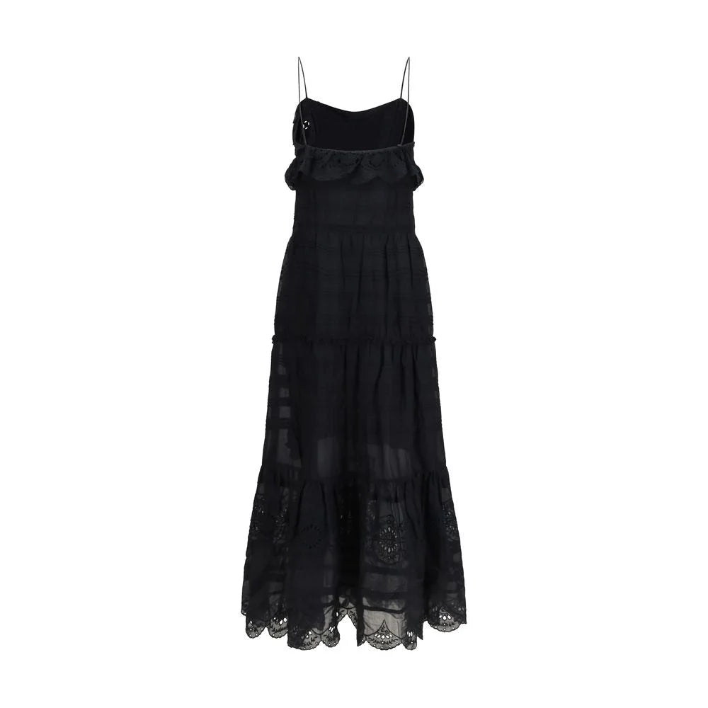 Marant Etoile Schwarzes Baumwoll-Kleid