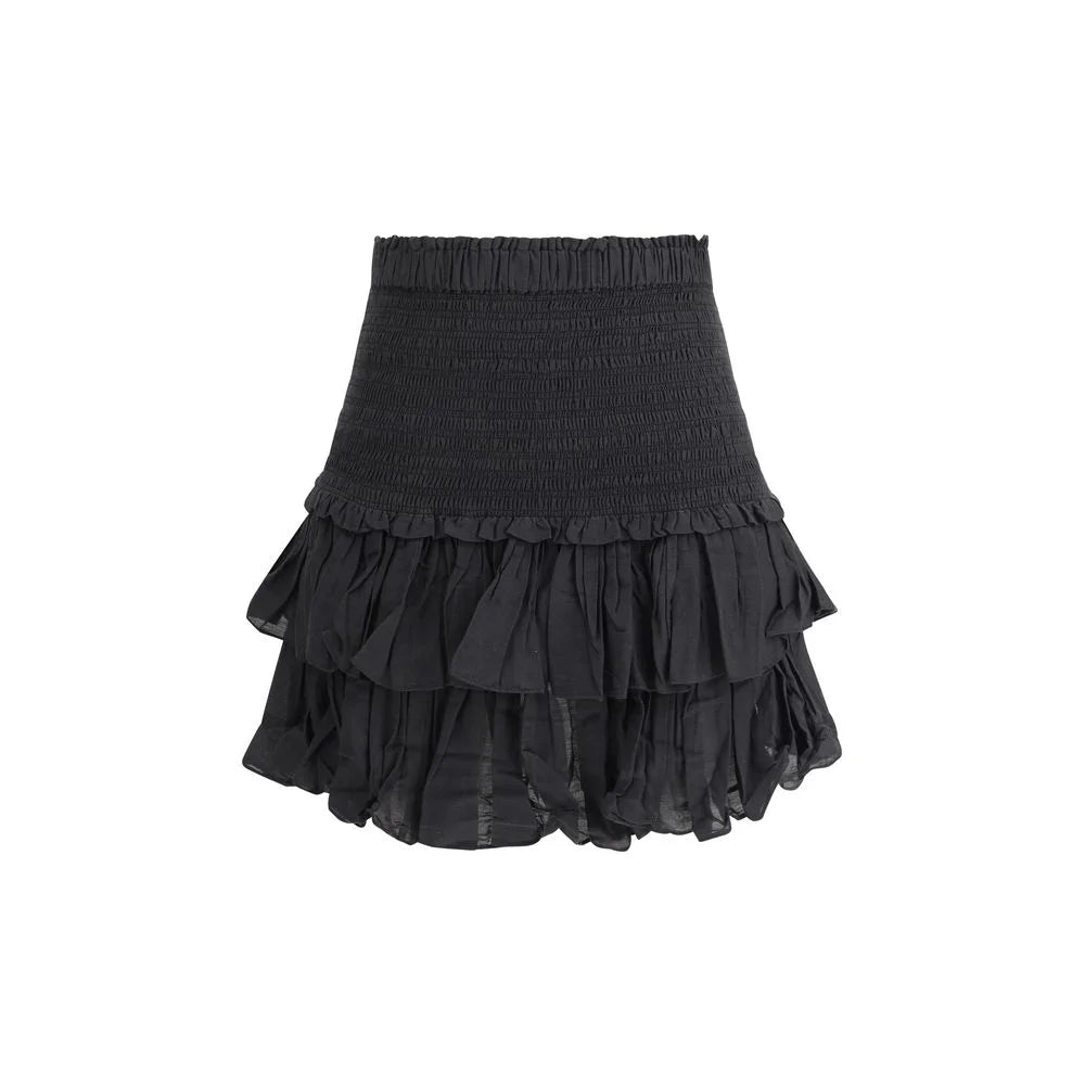 Marant Etoile Black Cotton Mini Skirt - IT38 | S