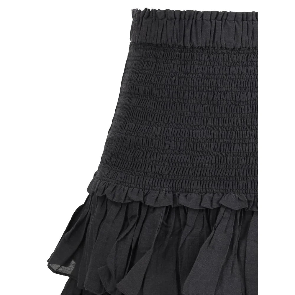 Marant Etoile Black Cotton Mini Skirt - IT38 | S