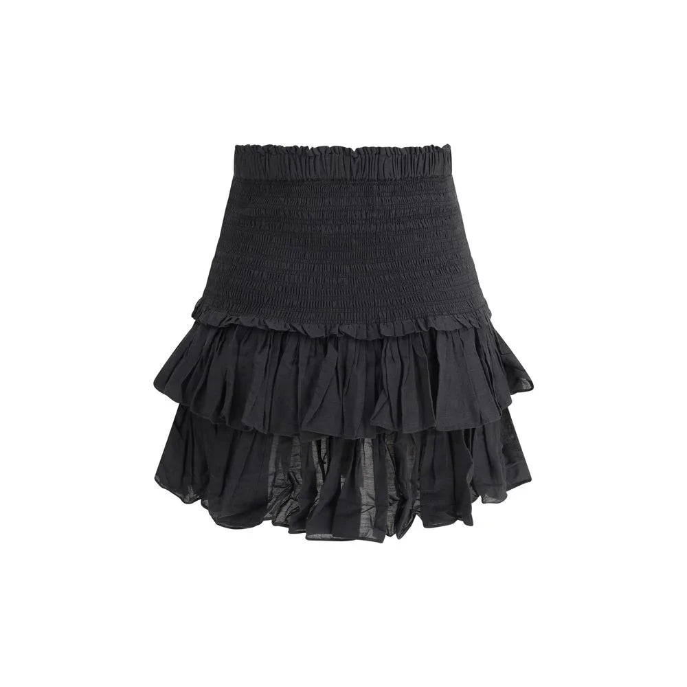 Marant Etoile Black Cotton Mini Skirt - IT38 | S