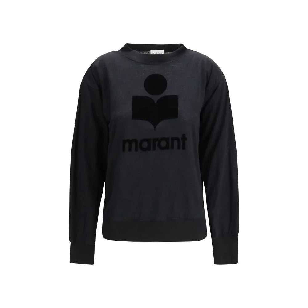 Marant Etoile Black Linen Sweatshirt