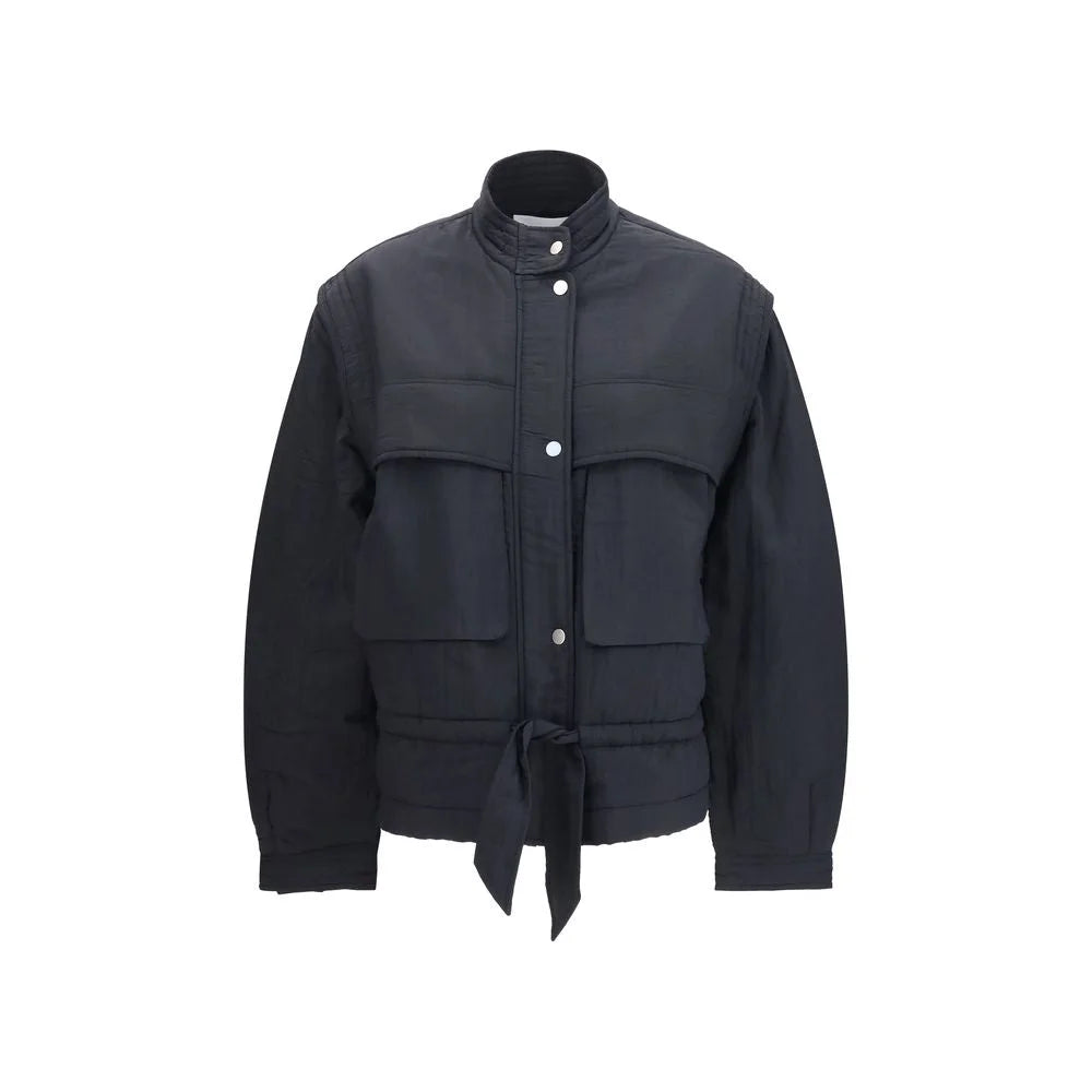Marant Etoile Black Modal Full-Length Jacket