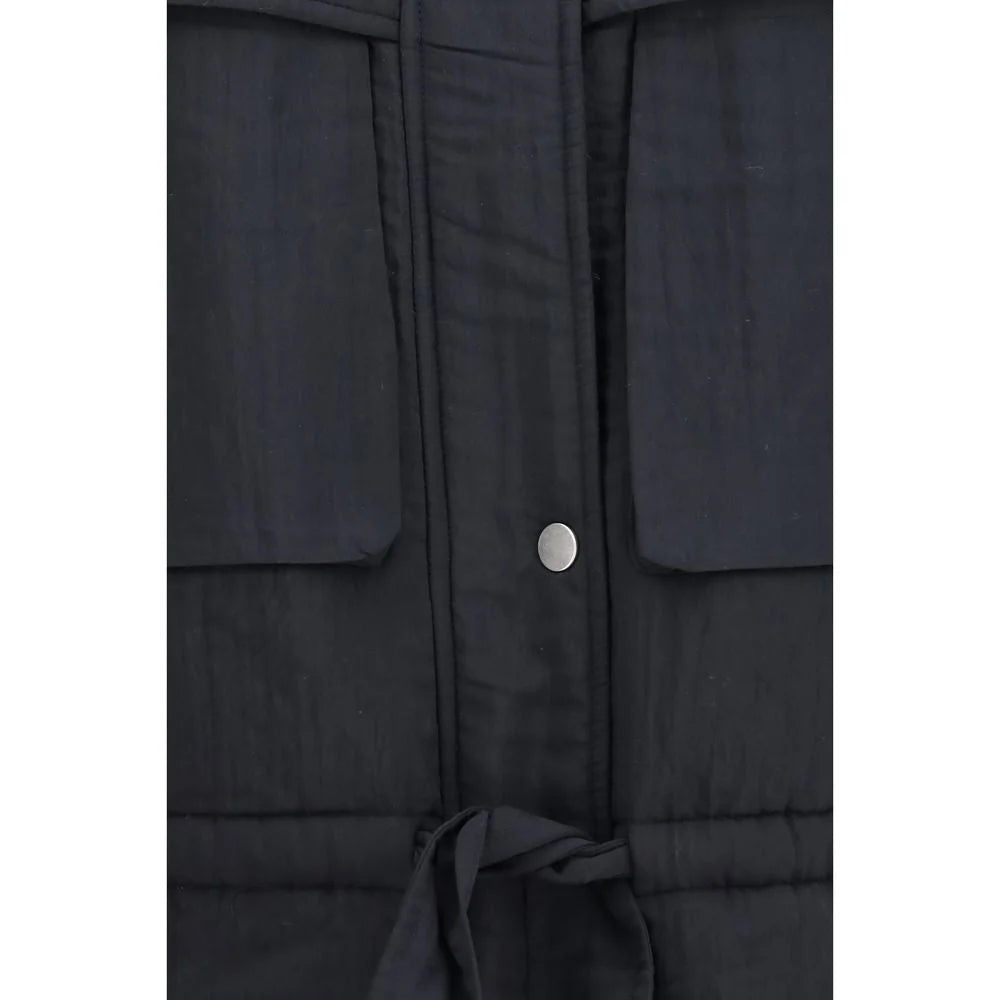 Marant Etoile Black Modal Full-Length Jacket