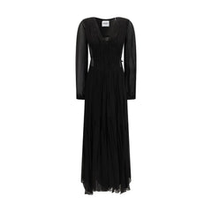 Sukienka casual z wiskozy czarna Marant Etoile