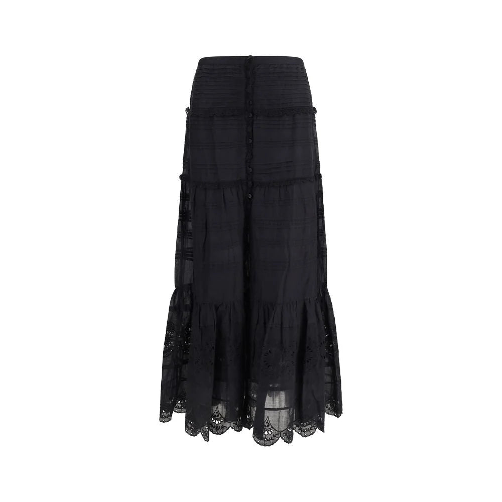 Marant Etoile Black Viscose Long Skirt - IT38 | S