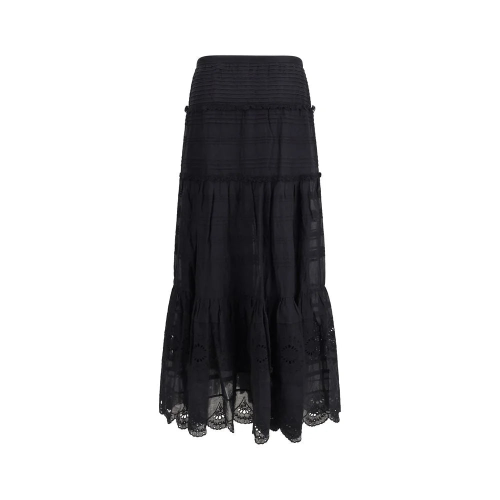Marant Etoile Black Viscose Long Skirt - IT38 | S