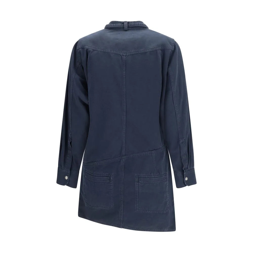 Marant Etoile Blue Cotton Casual Dress - IT36 | XS