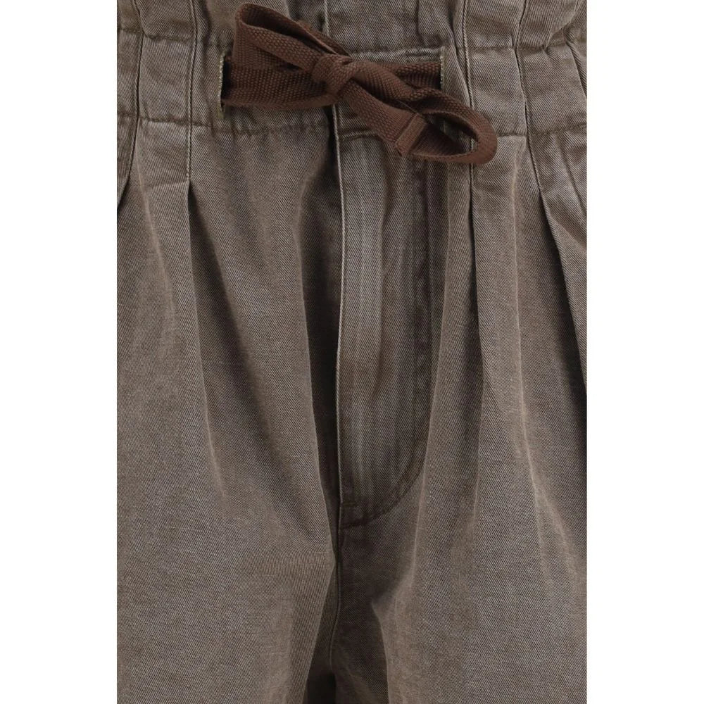 Marant Etoile Brown Cotton Bermuda Shorts
