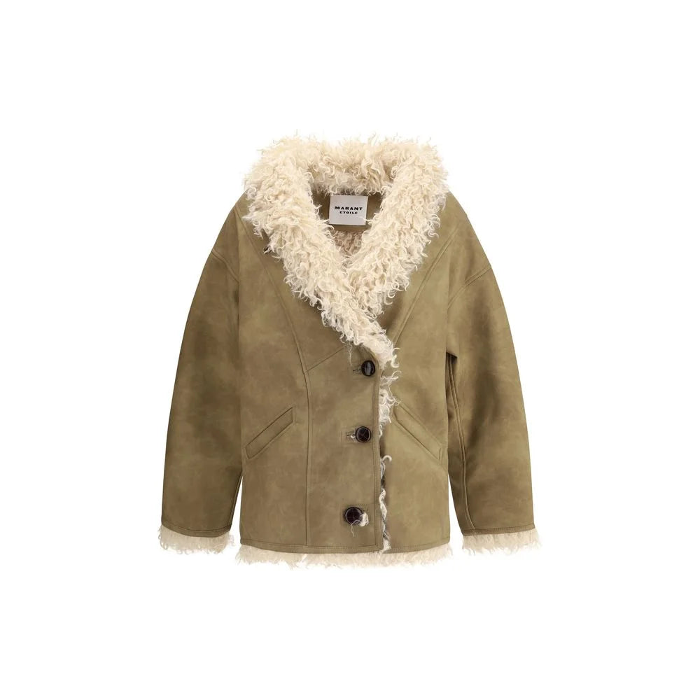 Marant Etoile Clea Shearling-effect faux fur Coat - Overcoats