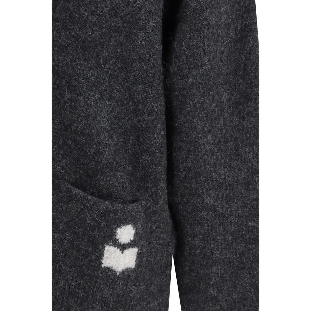 Marant Etoile Gray Alpaca Vicugna Pacos Cardigan