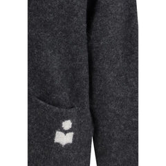 Marant Etoile Gray Alpaca Vicugna Pacos Cardigan
