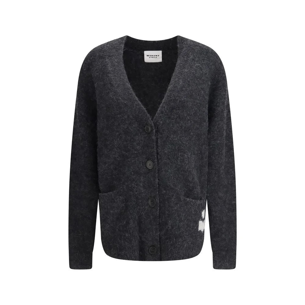 Marant Etoile Gray Alpaca Vicugna Pacos Cardigan