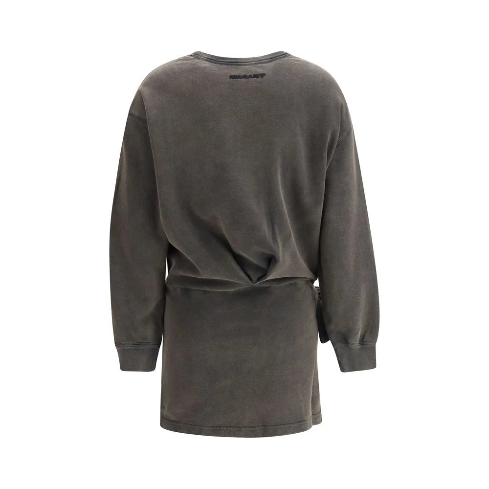 Marant Etoile Gray Cotton Casual Dress