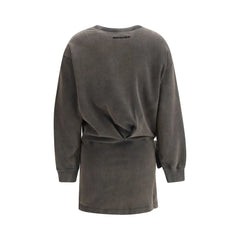Marant Etoile Gray Cotton Casual Dress