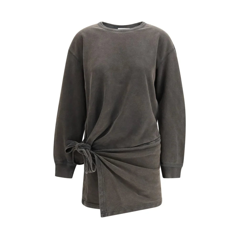 Marant Etoile Gray Cotton Casual Dress