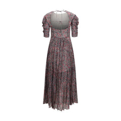Marant Etoile Purple Cotton Casual Dress
