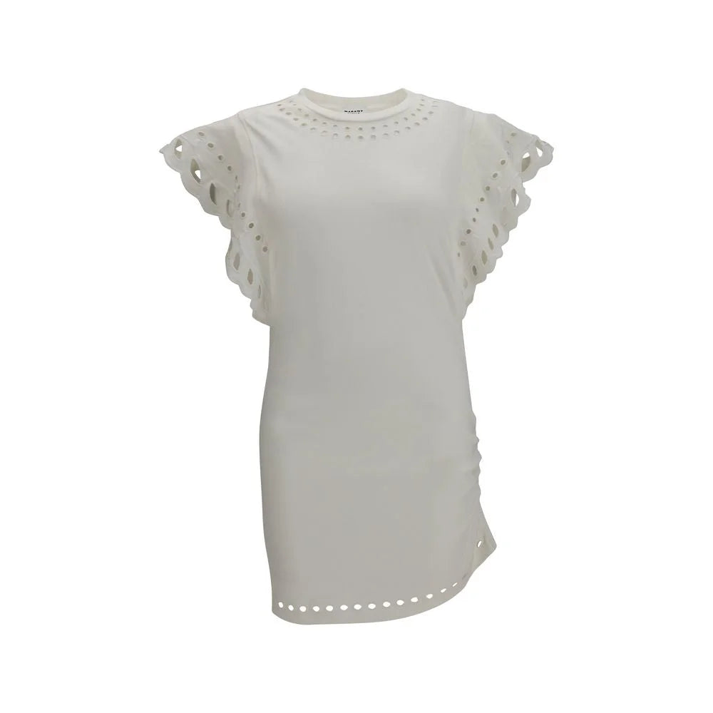 Marant Etoile White Cotton Casual Dress