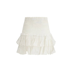Marant Etoile White Cotton Mini Skirt - IT36 | XS