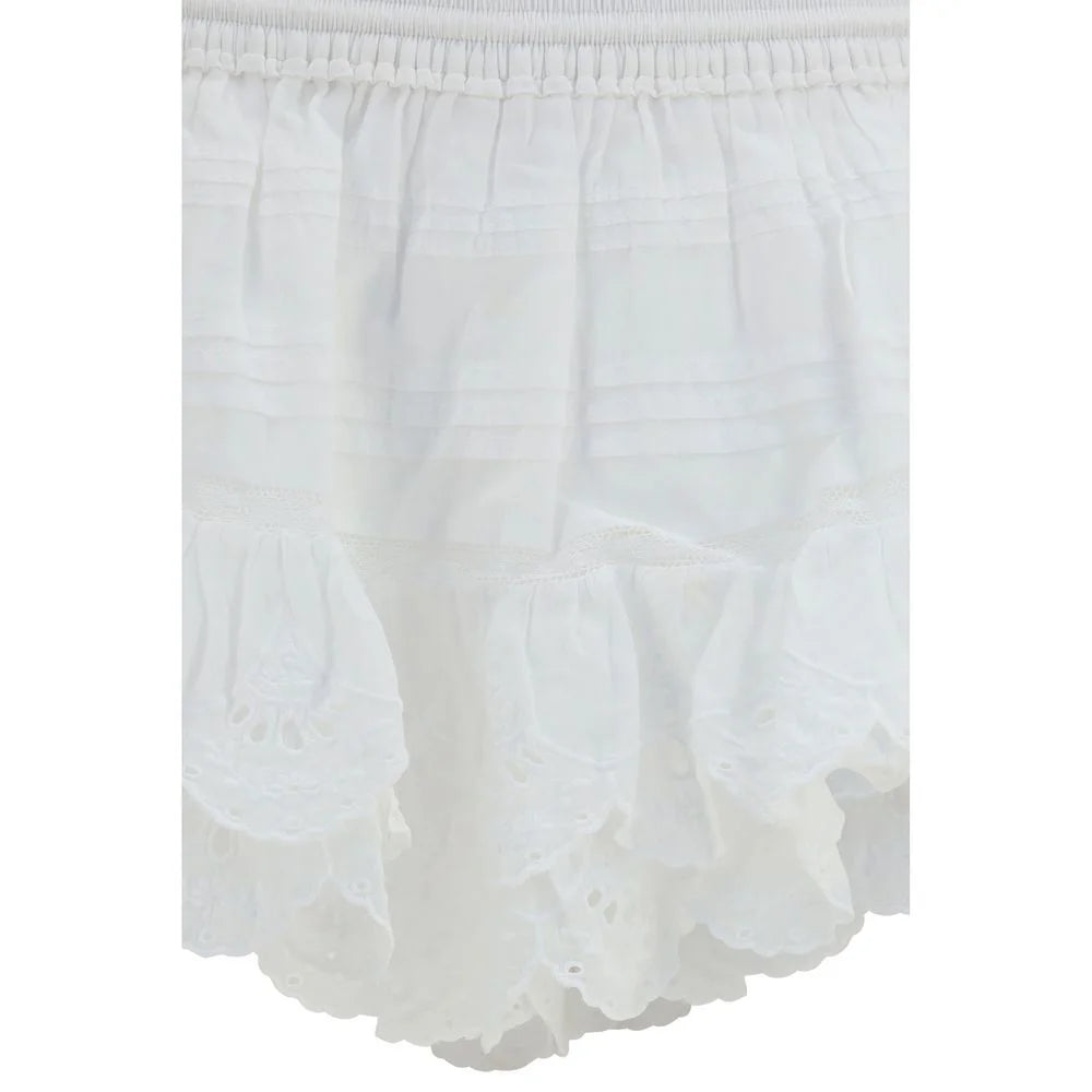 Marant Etoile Valkoiset Puuvillashortsit - IT38 | S