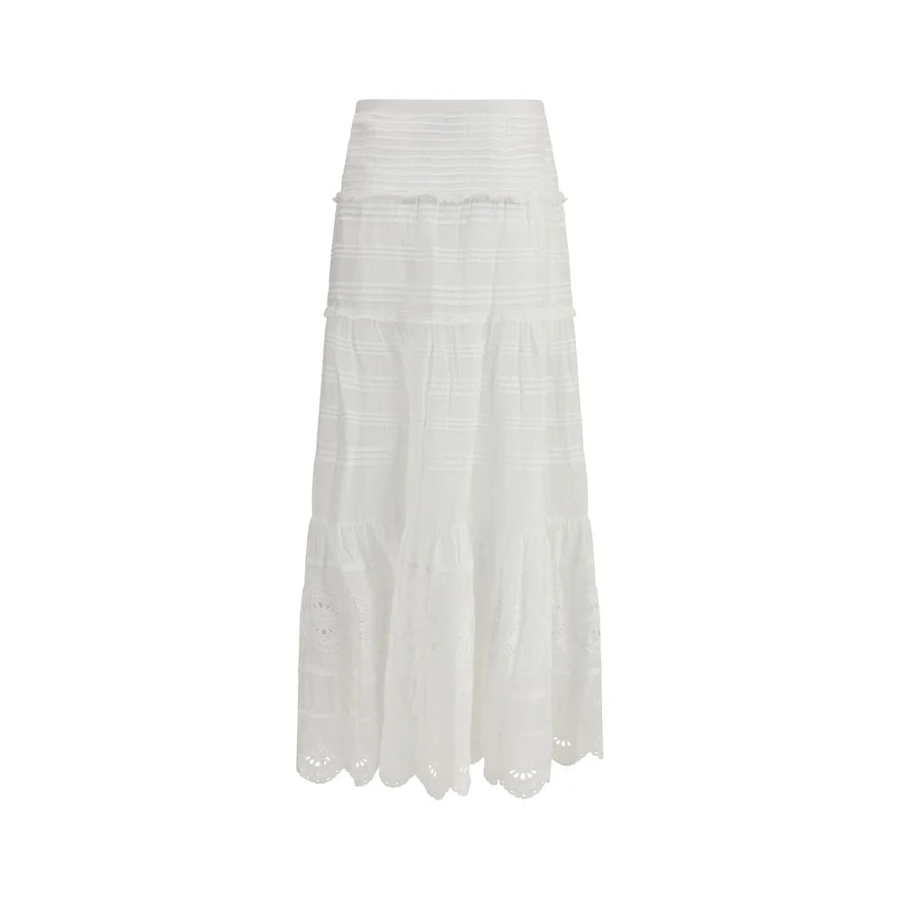 Marant Etoile White Viscose Long Skirt - IT36 | XS