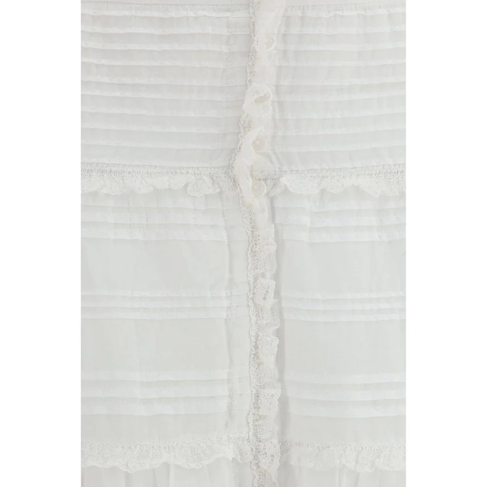 Marant Etoile White Viscose Long Skirt - IT36 | XS