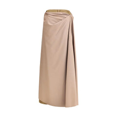 MARBELL Beige Wool Athletic Pants - 1