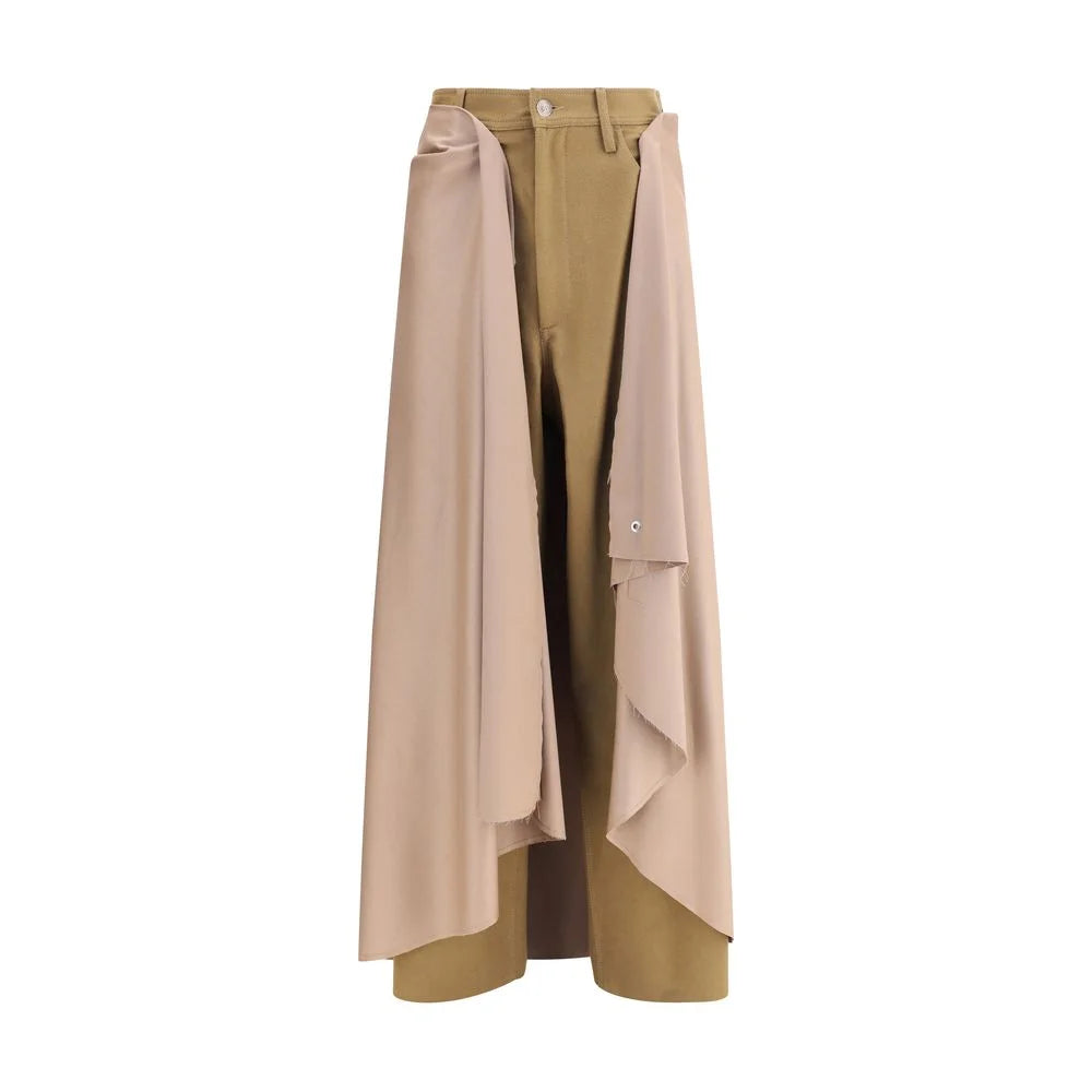 MARBELL Beige Wool Athletic Pants - 1