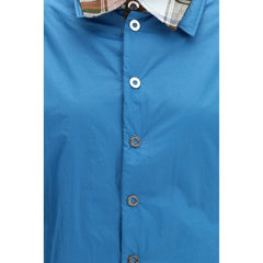 Camisa de vestir de poliamida azul MARBELL