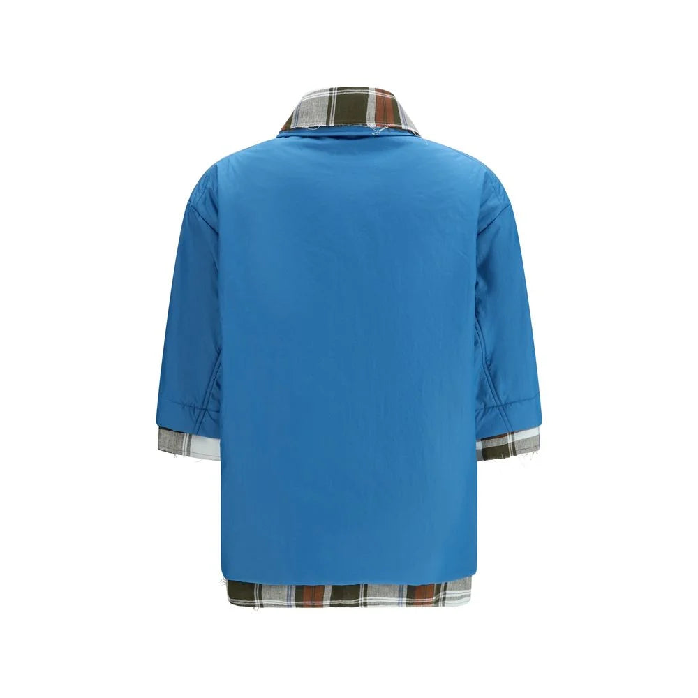 Camisa de vestir de poliamida azul MARBELL