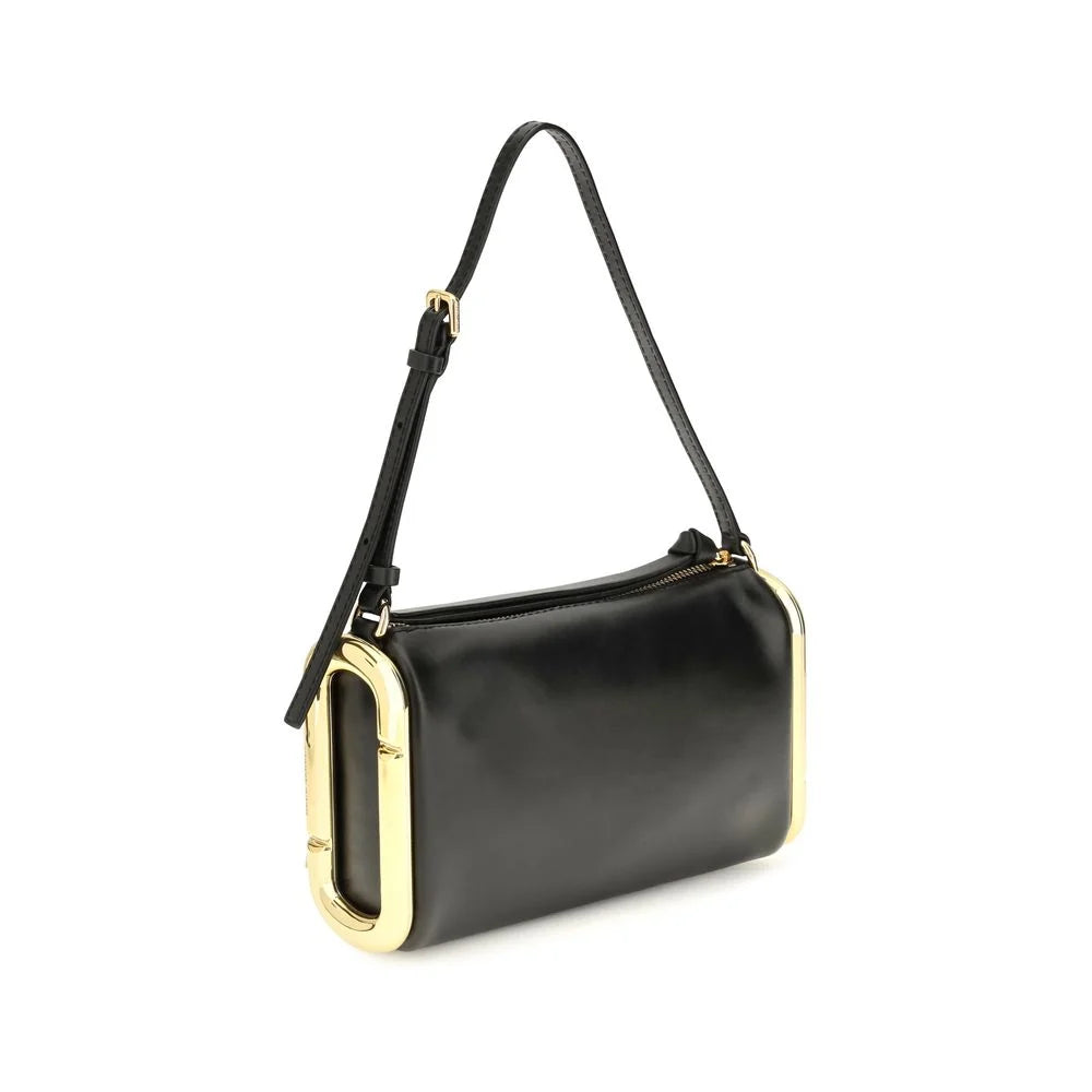Marc Jacobs Black Calf Leather Bos Taurus Shoulder Bag