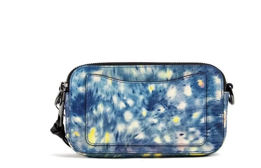 Marc Jacobs The Snapshot bag Watercolor Blue Printed Leather Shoulder Bag Purse - Shoulder Bags