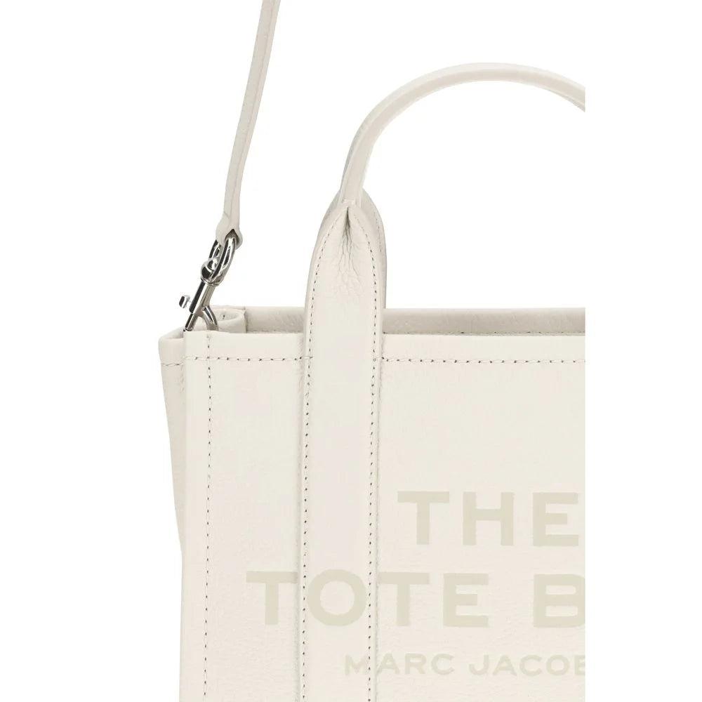 Marc Jacobs White Calf Leather Bos Taurus Handbag