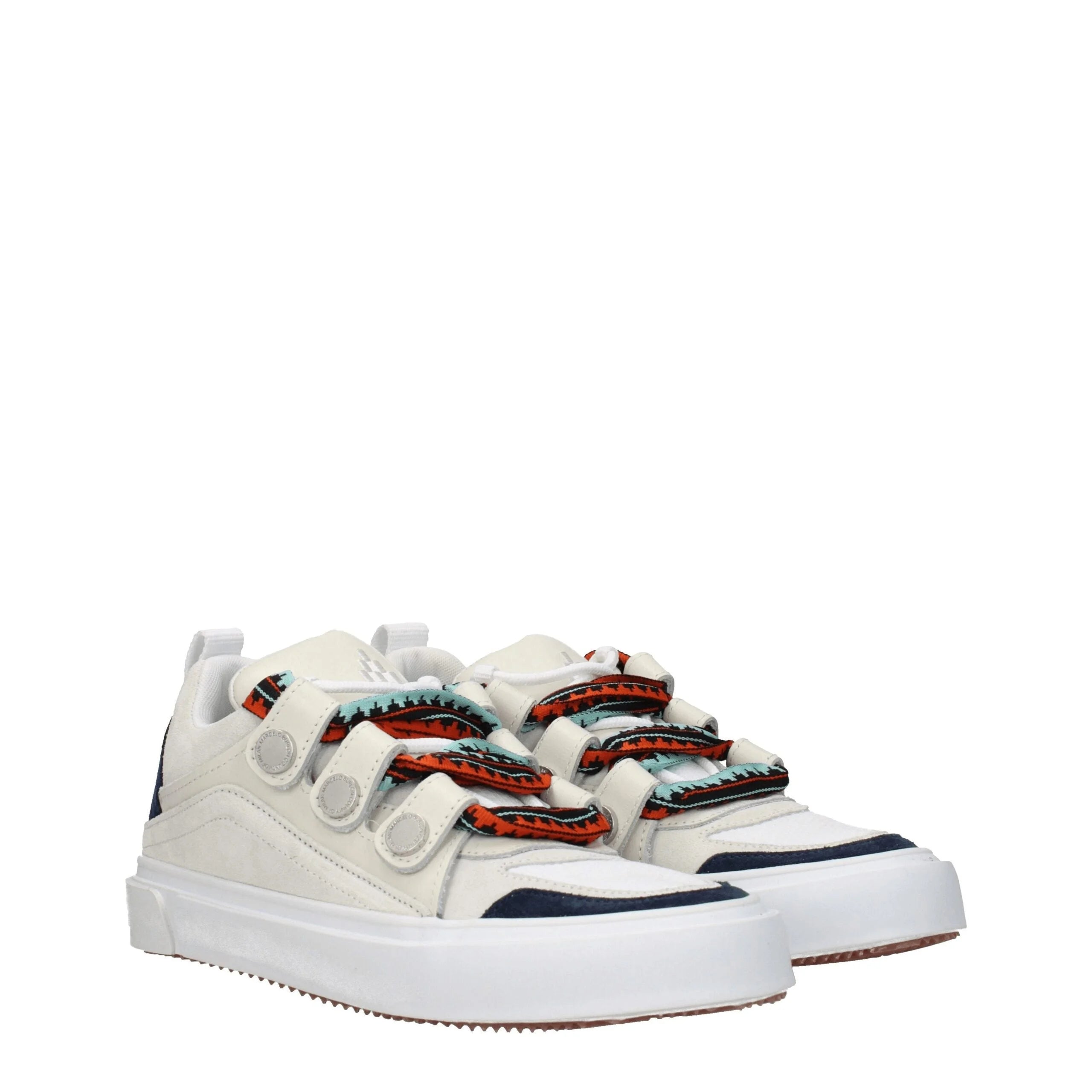 Marcelo Burlon Beige Leather Low Tops - EU41/US8