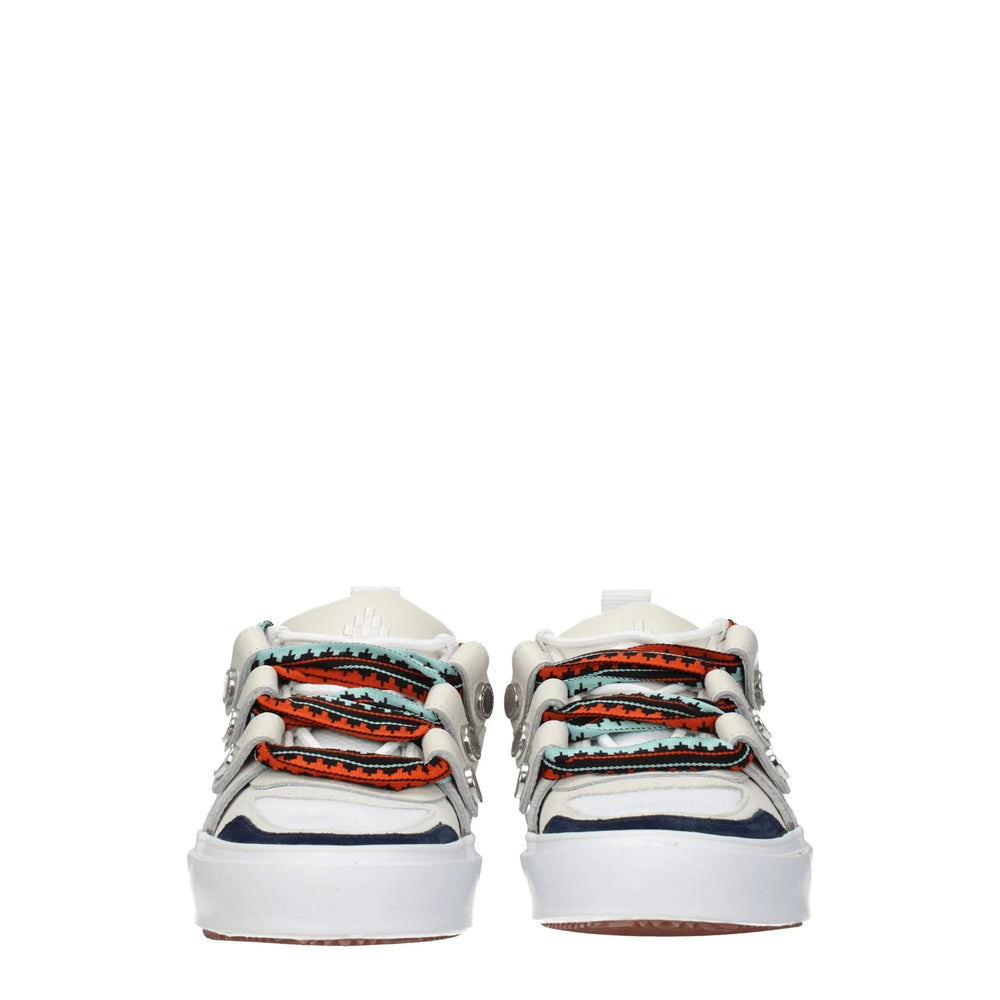 Marcelo Burlon Beige Leather Low Tops - EU41/US8