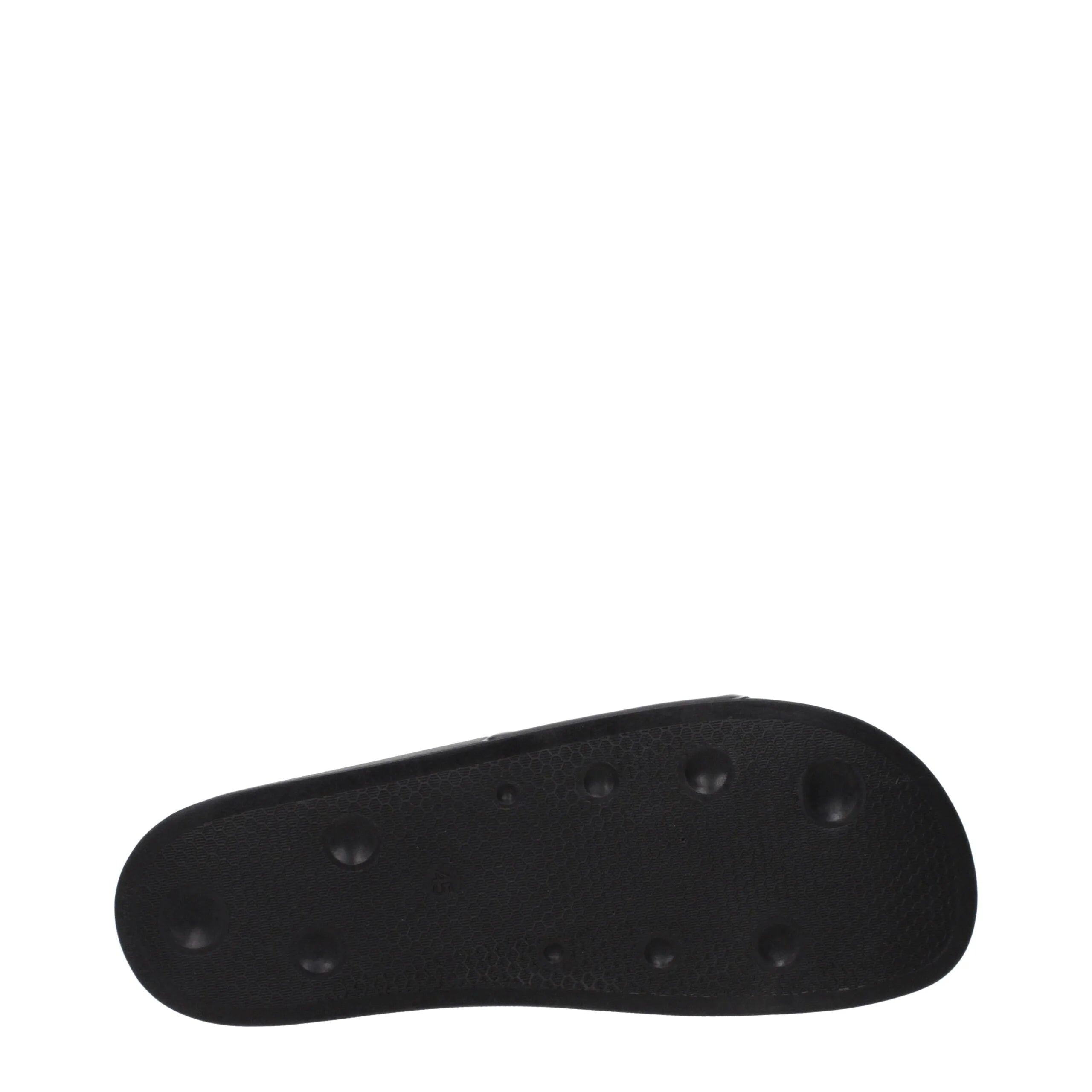 Marcelo Burlon Black Cotton Slippers Sandals - EU45/US12