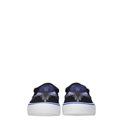 Marcelo Burlon Black Fabric Slip-On Loafers