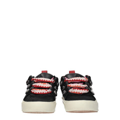 Marcelo Burlon Black Leather Low Tops - EU41/US8
