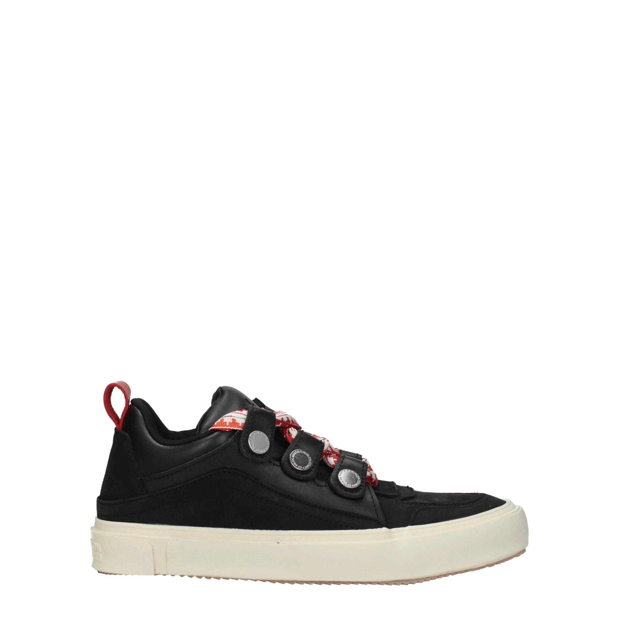 Marcelo Burlon Black Leather Low Tops - EU41/US8