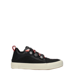Marcelo Burlon Black Leather Low Tops - EU41/US8