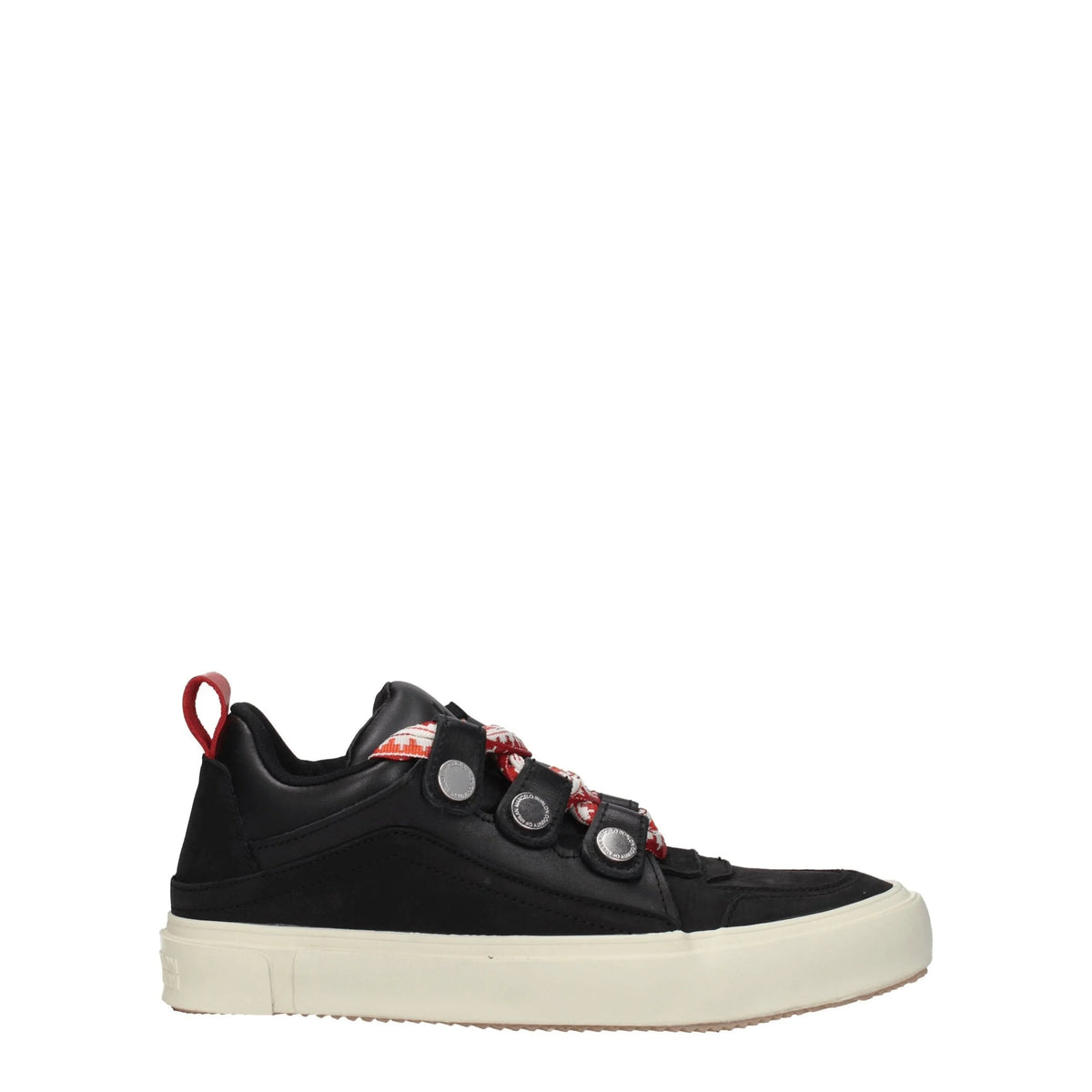 Marcelo Burlon Black Leather Low Tops - EU41/US8