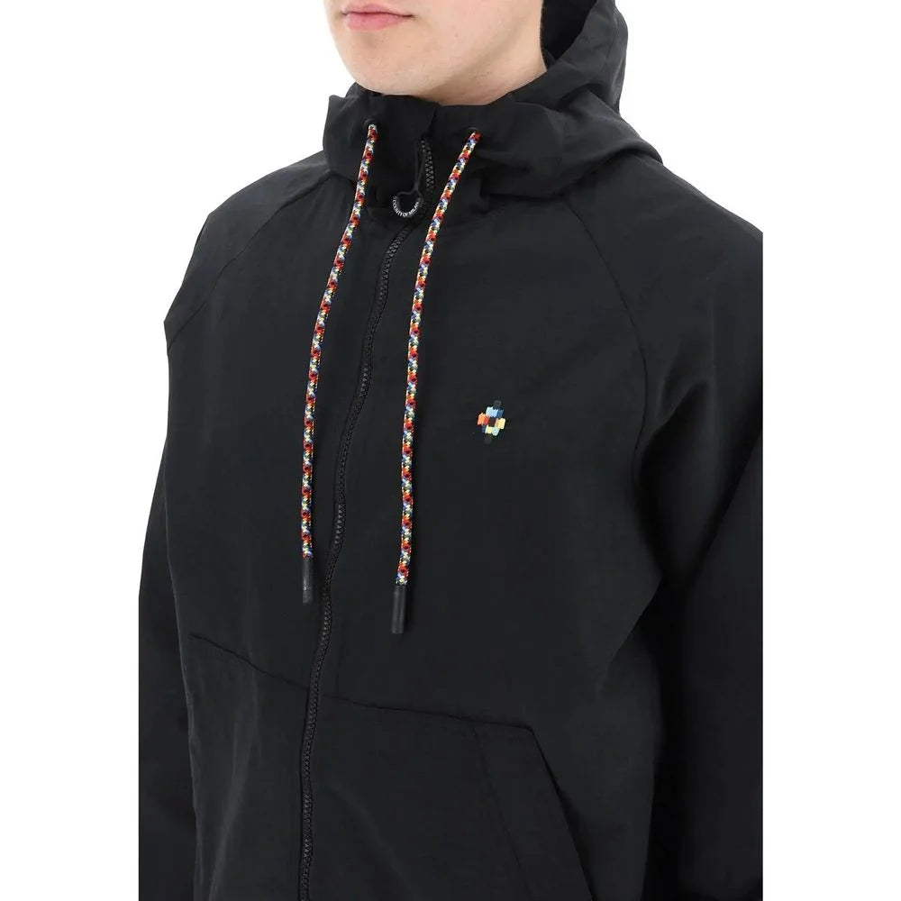 Marcelo Burlon Black Polyamide Shell Jacket - XL