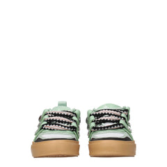 Marcelo Burlon Green Leather Low Tops - EU40/US7