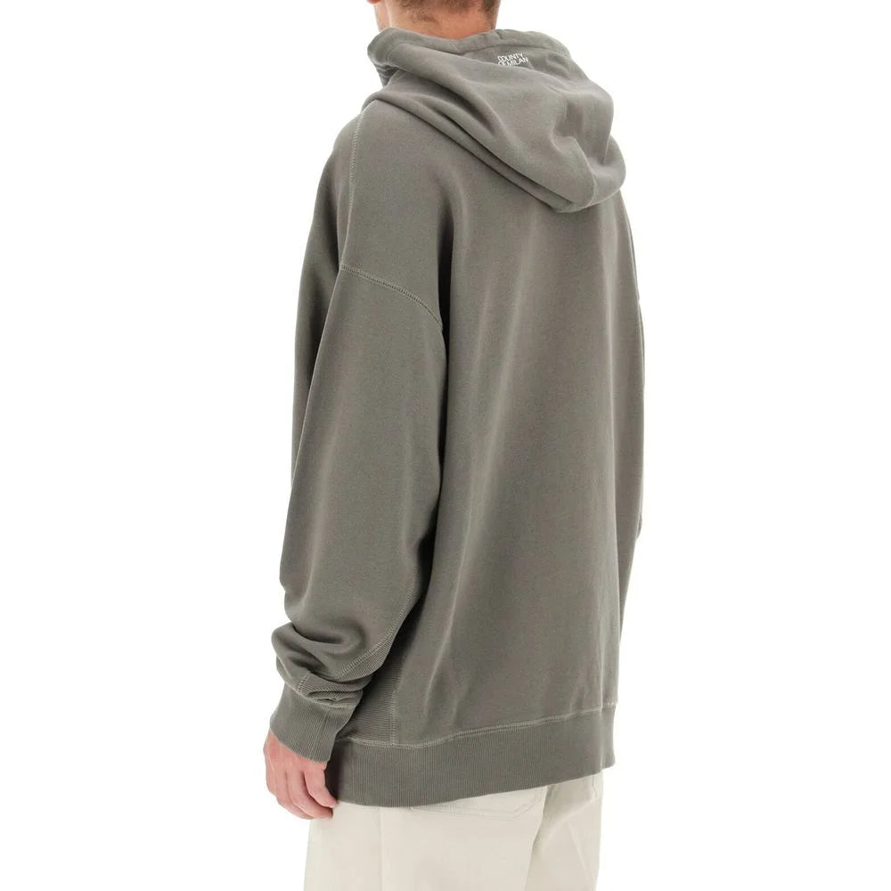 Marcelo Burlon Oversize Hooded Sweatshirt - XS - Hoodies