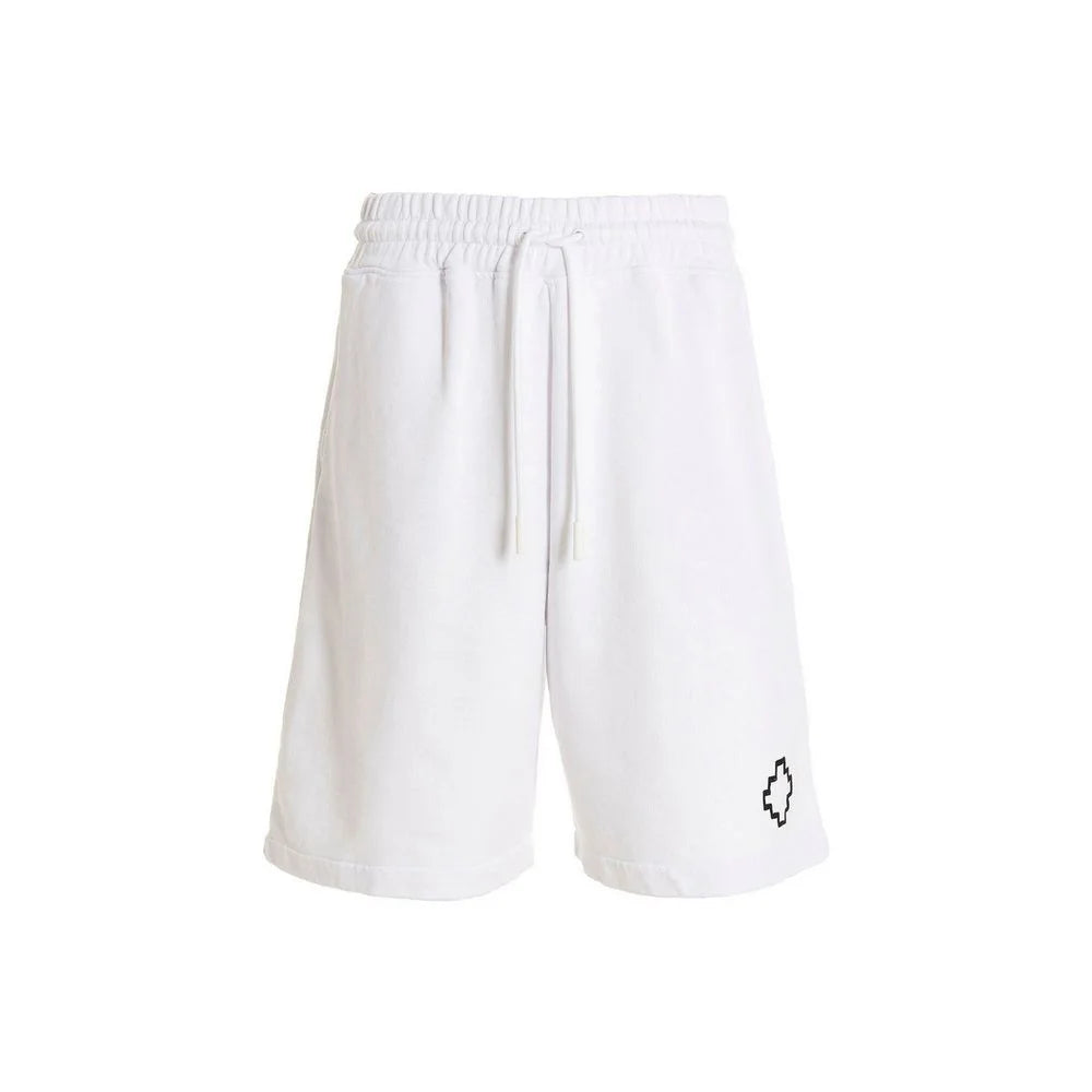 Marcelo Burlon White Cotton Shorts - S