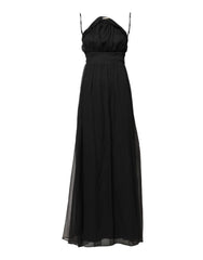 Marciano by Guess Black Tulle Pearl Sleeveless Long Gown Dress - IT38 | XS