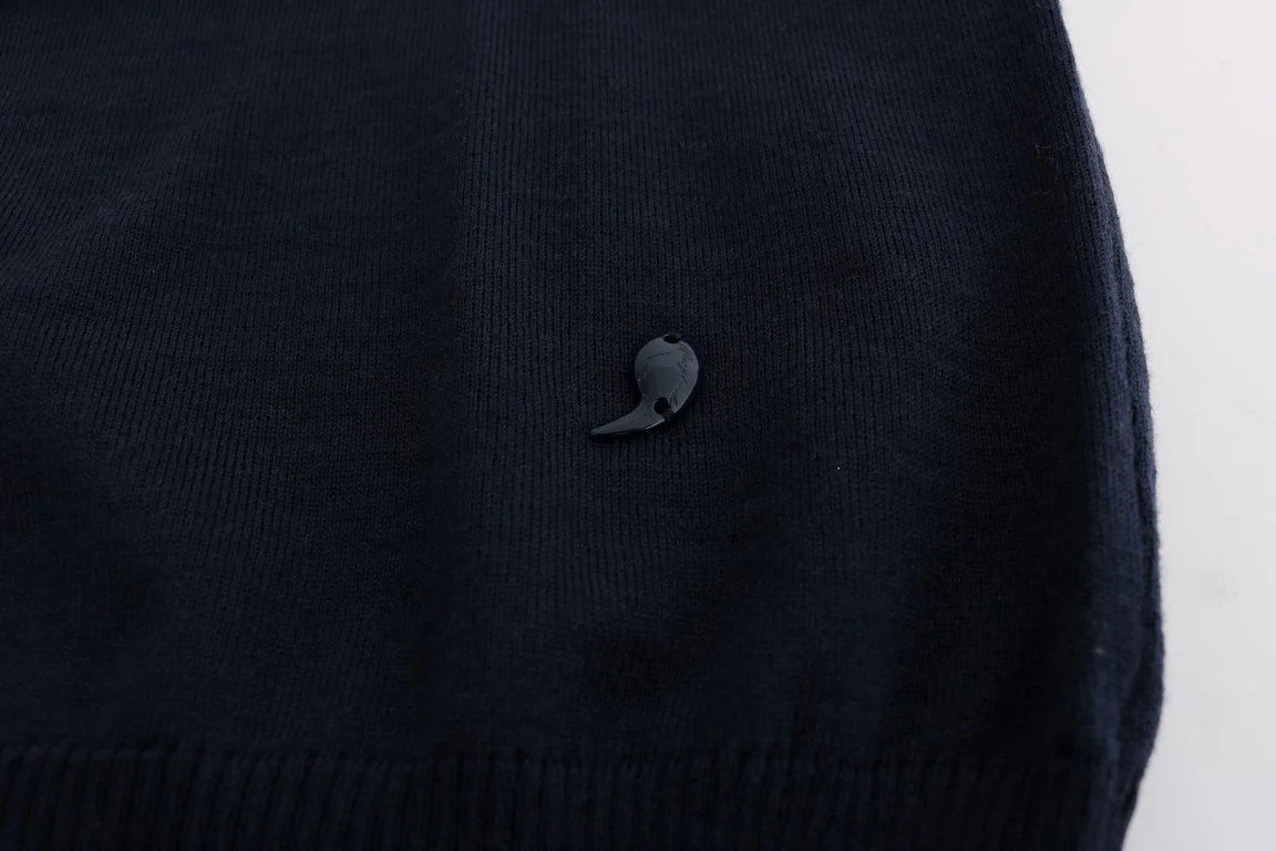 MARGHI LO’ Blue Wool Long Sleeve Shift Dress - Dresses