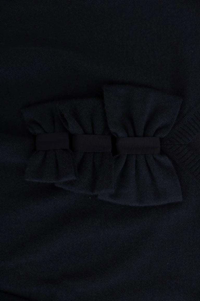 MARGHI LO’ Blue Wool Long Sleeve Shift Dress - Dresses